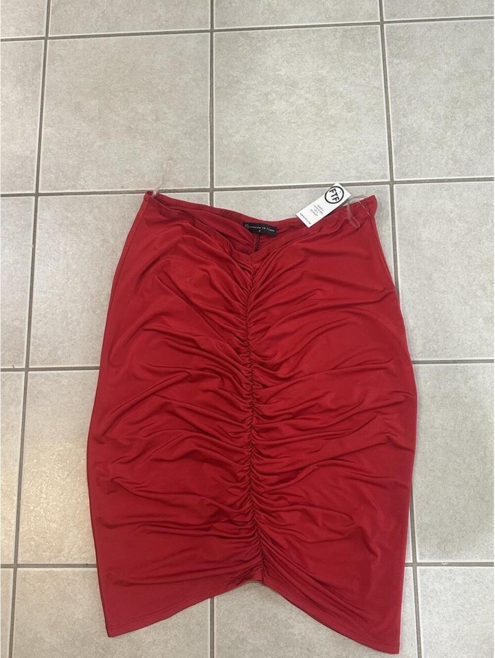 Fashion To Figure Women's Red Skirt